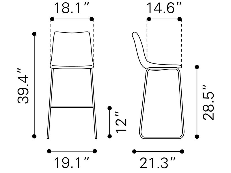 Smart Barstool Charcoal 11