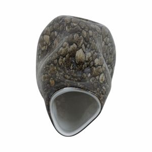 COLEGATE BROWN GLASS VASE 15 (IN) 7