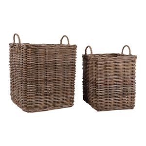 FULTONBROOK SET OF 2 BROWN STORAGE 23 (IN) 3