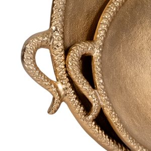 GLENNMILL SET OF 2 GOLD TRAY 2 (IN) 5
