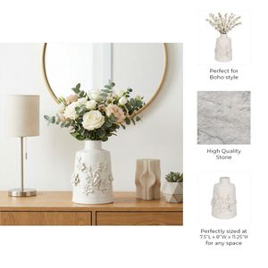 CLOVERVALE WHITE VASE 12 (IN) 10