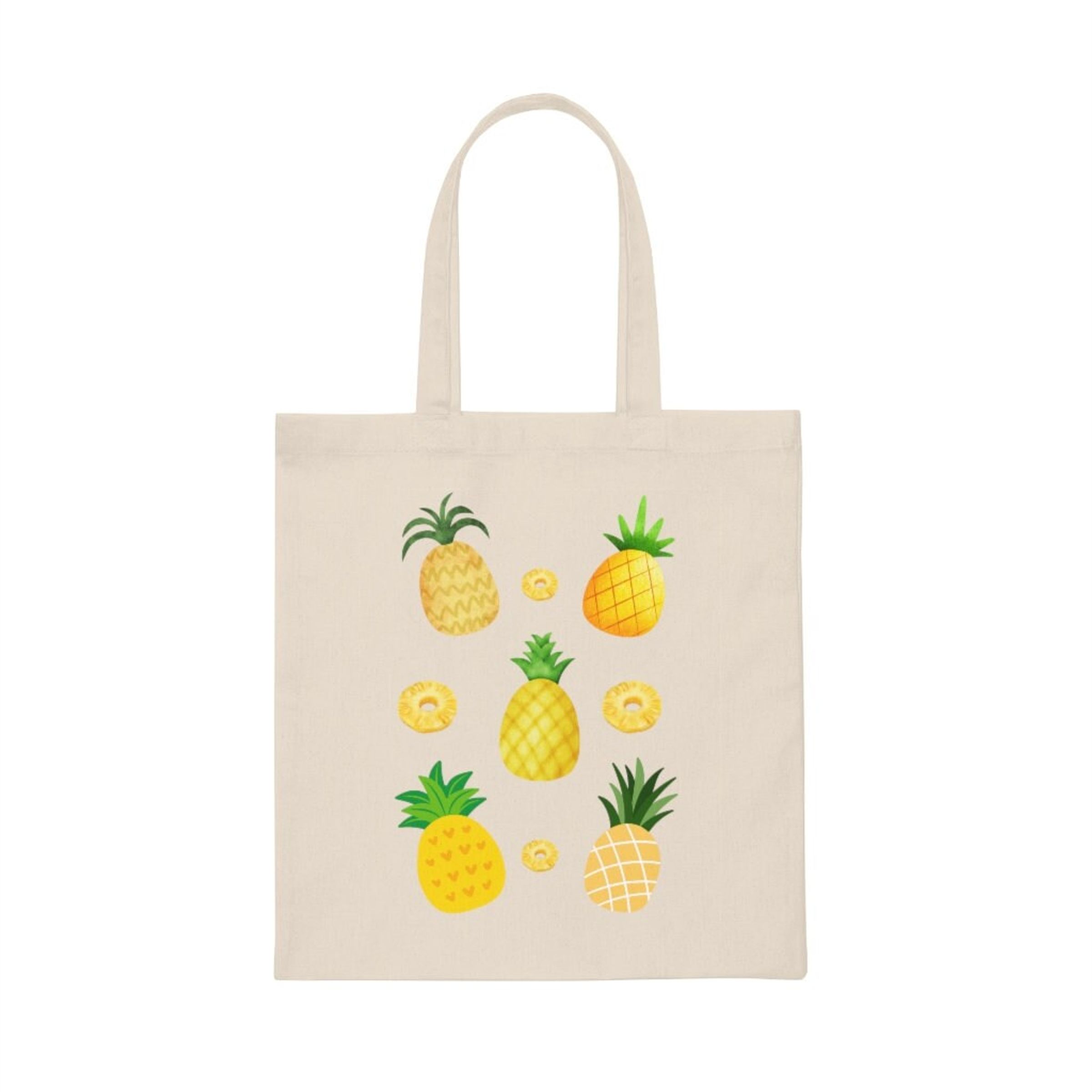 REPEAT PINEAPPLE CANVAS TOTE - ASST