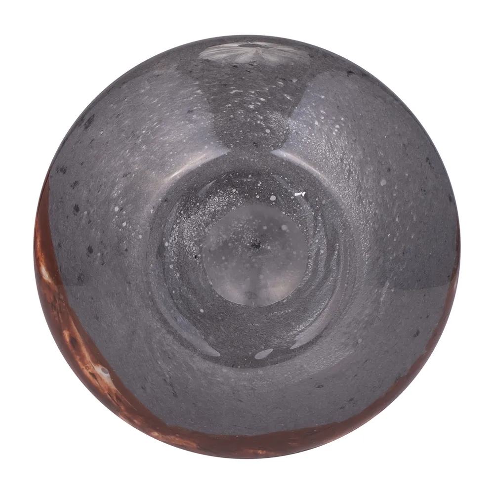 EVERTONVALE BLACK GLASS VASE 14 (IN)