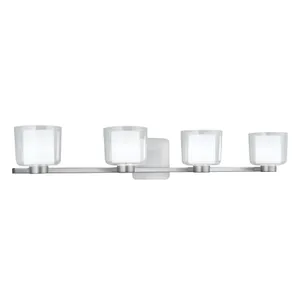 Alexus 34″ Wide 4-Light Vanity Light - Brushed Nickel 1