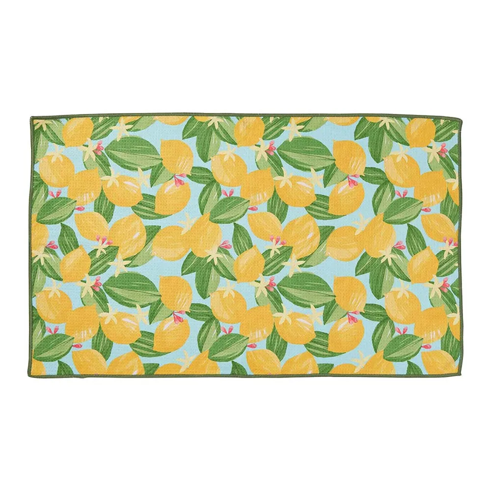 Lemon Blossoms Eco Kitchen Tea Towel