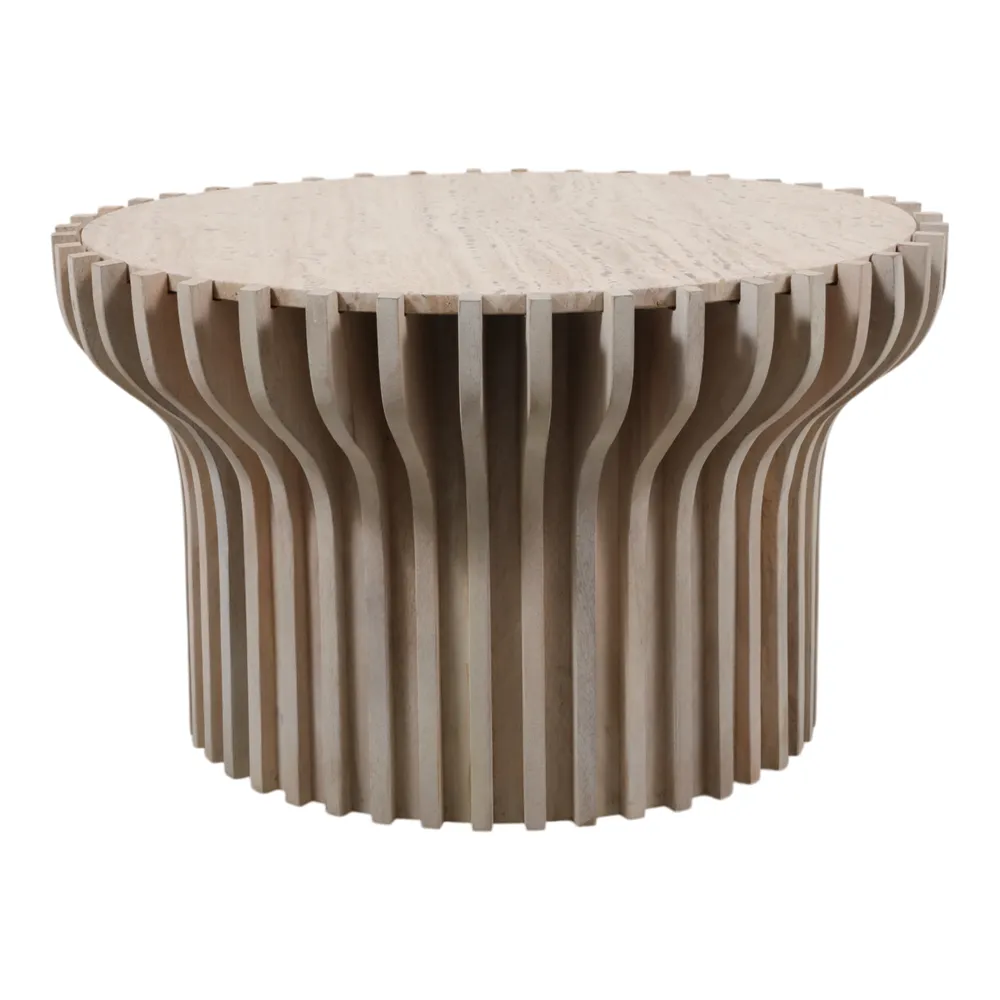 INGRIDBEACH WHITE COFFEE TABLE 19 (IN)