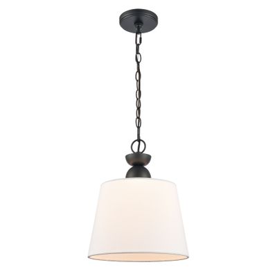 Kistler 12″ Wide 1-Light Pendant - Charcoal