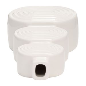LEONAGATE WHITE VASE 12 (IN) 7