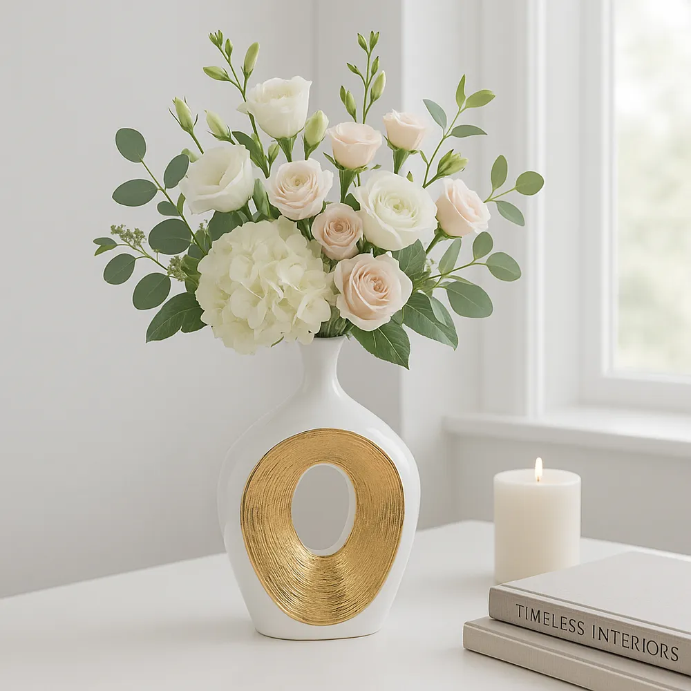 HARDENCLIFF WHITE VASE 13 (IN)