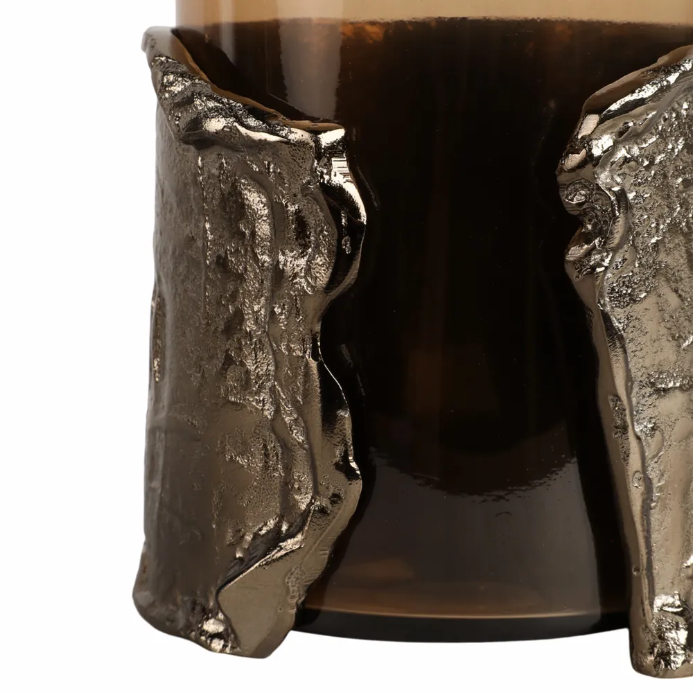 BAXTERMILL BROWN CANDLE HOLDER 12 (IN)