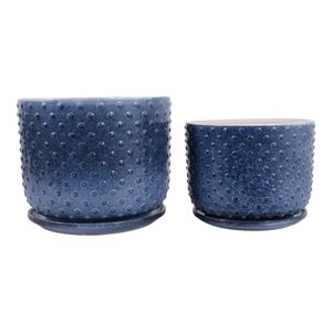 FIONAOAK SET OF 2 BLUE PLANTER 10 (IN) 4