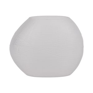 HELTONWELL WHITE GLASS VASE 8 (IN) 1