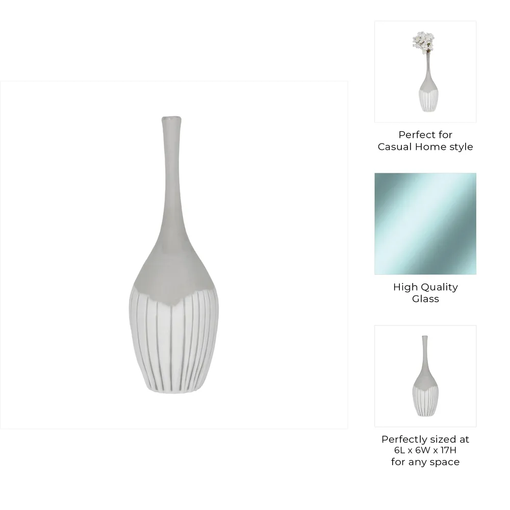 17" DULCET MEDIUM GLASS BOTTLE