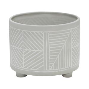 HARPERGATE SET OF 2 GRAY PLANTER 11 (IN) 4