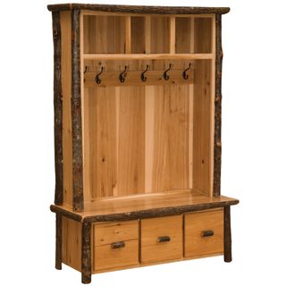 Hickory Log Entry Locker Unit - Cognac