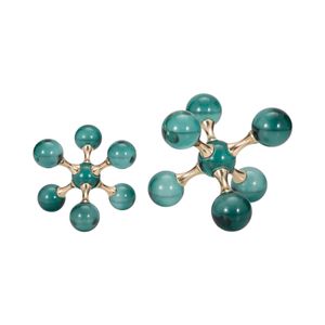CLOVERWELL SET OF 2 GREEN BOOKENDS 7 (IN) 1