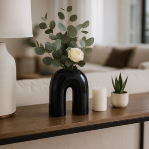 HEYDONPORT BLUE VASE 8 (IN) 11