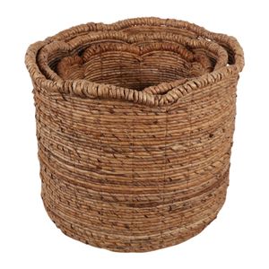 ALTONHOLM SET OF 3 BROWN BASKETS 18 (IN) 9