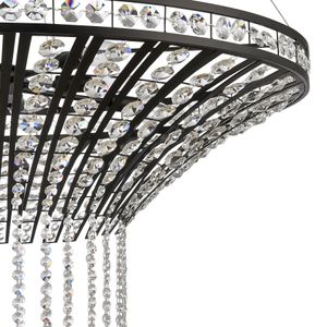 Fantania 36'' Wide 8-Light Chandelier - Matte Black 4