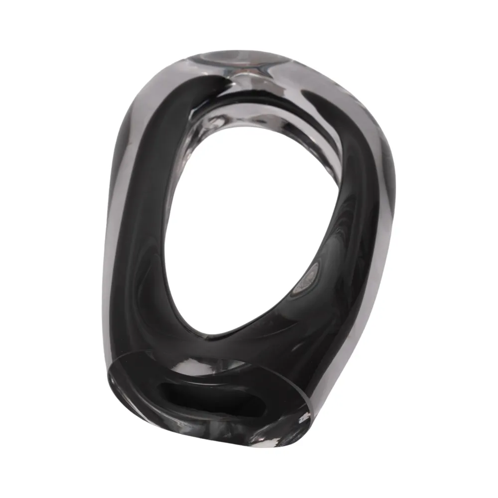 ELWYNMILL BLACK GLASS VASE 13 (IN)