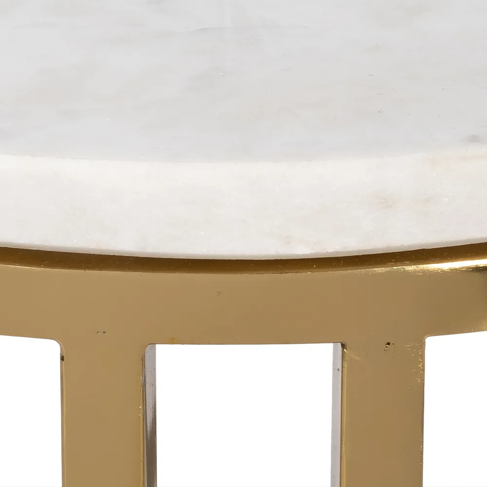 GRANLEYMOOR WHITE ACCENT TABLE 25 (IN)