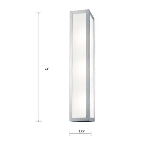Kaset 24'' High Integrated LED Sconce - Brushed Nickel 2