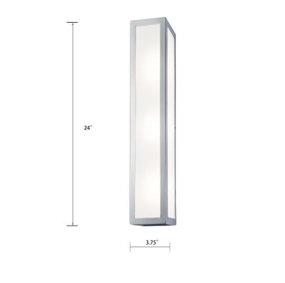 Kaset 24″ High Integrated LED Sconce - Brushed Nickel