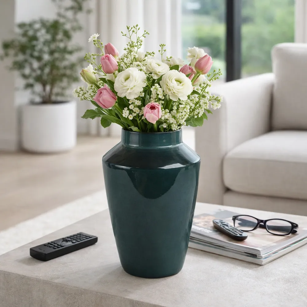 FORBESBEACH BLUE VASE 14 (IN)