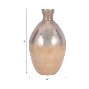 ELMONTDALE GOLD GLASS VASE 18 (IN) 9