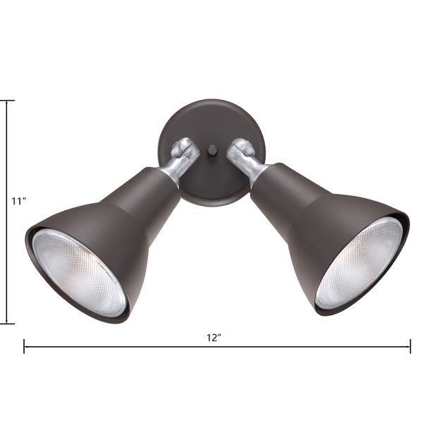 Daley 11'' High 2-Light Outdoor Sconce - Black