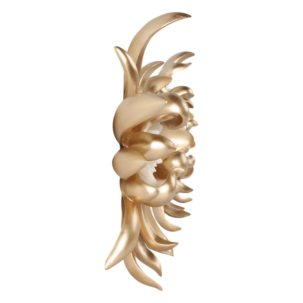 ELLENGROVE SET OF 3 GOLD WALL SCULPTURES 16 (IN)