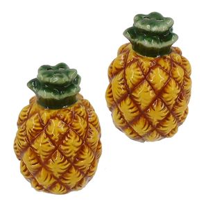 2-1/2" PINEAPPLE SALT & PEPPER SET 1