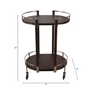 GUNNARWAY BRONZE BAR CART 30 (IN) 7