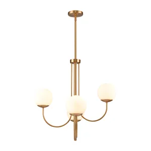 Caroline 26'' Wide 4-Light Chandelier - Brushed Gold 8