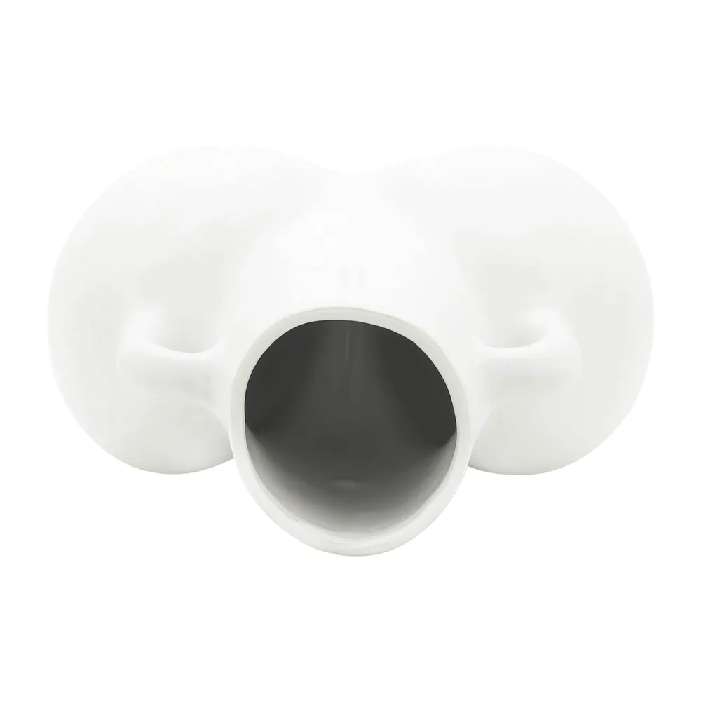 GLOVERSIDE WHITE VASE 8 (IN)