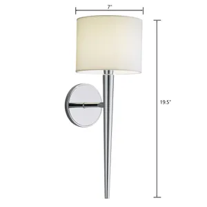 Angelica 19.5'' High 1-Light Sconce - Polished Nickel 2