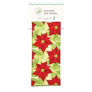 Poinsettia Eco Kitchen Tea Towel 4