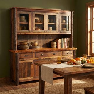 Appalachian 75-inch Buffet & Hutch - Artisan Top