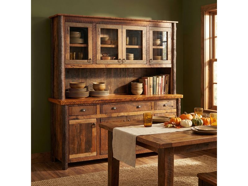 Appalachian 75-inch Buffet & Hutch - Artisan Top 1