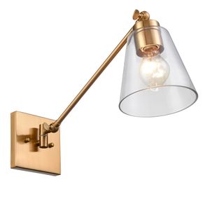 East Point 14.5'' High 1-Light Swingarm Sconce - Satin Brass 5