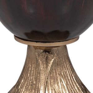 HORTONBURN BRONZE GLASS VASE 19 (IN) 5