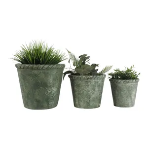 GARLANDPARK SET OF 3 GREEN PLANTER 13 (IN) 3