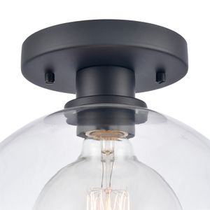 Julian 10'' Wide 1-Light Semi Flush Mount - Matte Black 5