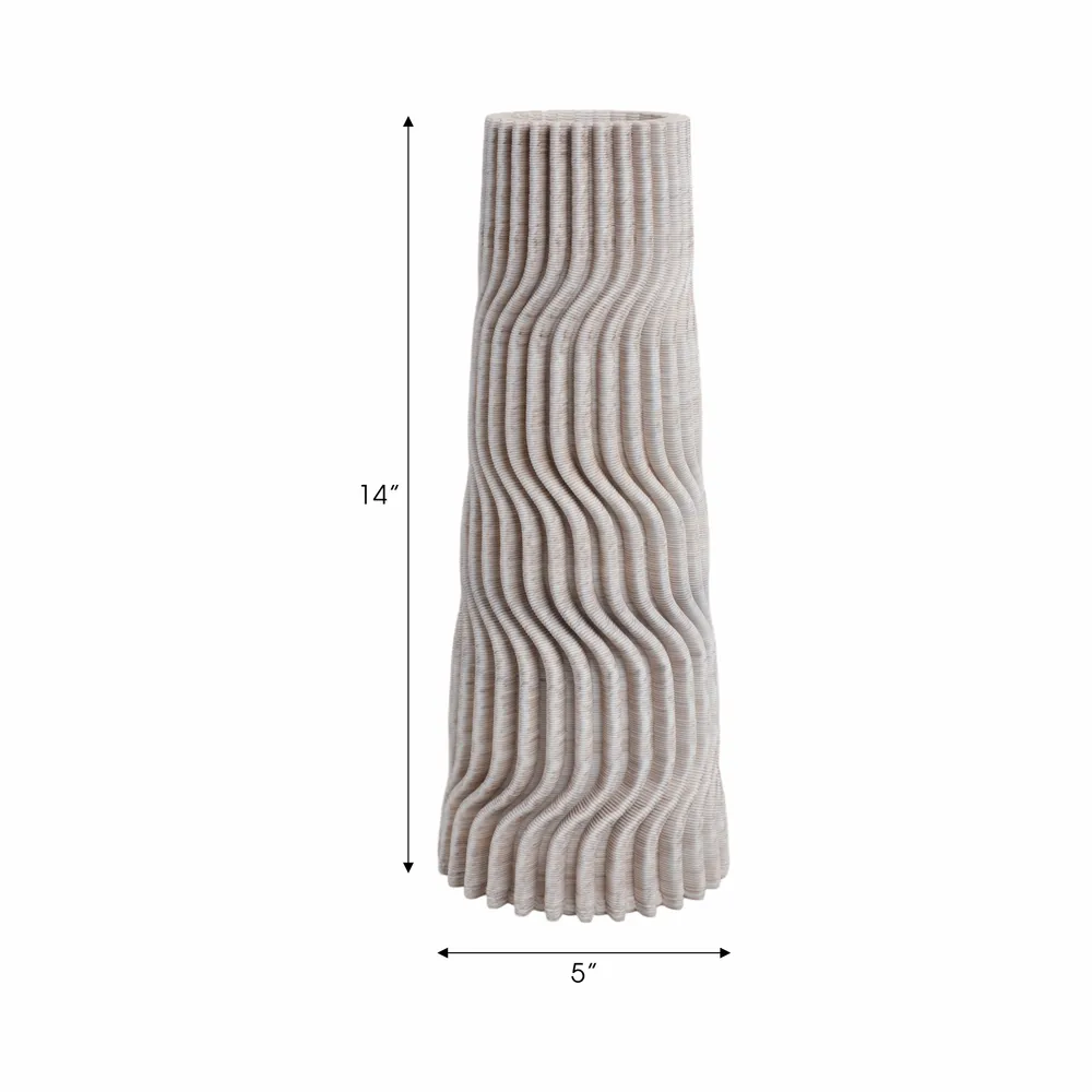 LAKEWORTH TAN VASE 14 (IN)