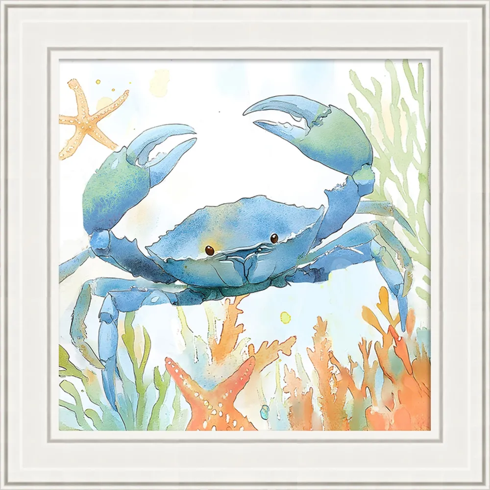 Gel Print with White Beveled Frame