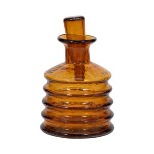 HAMDENWICK ORANGE GLASS VASE 12 (IN) 4