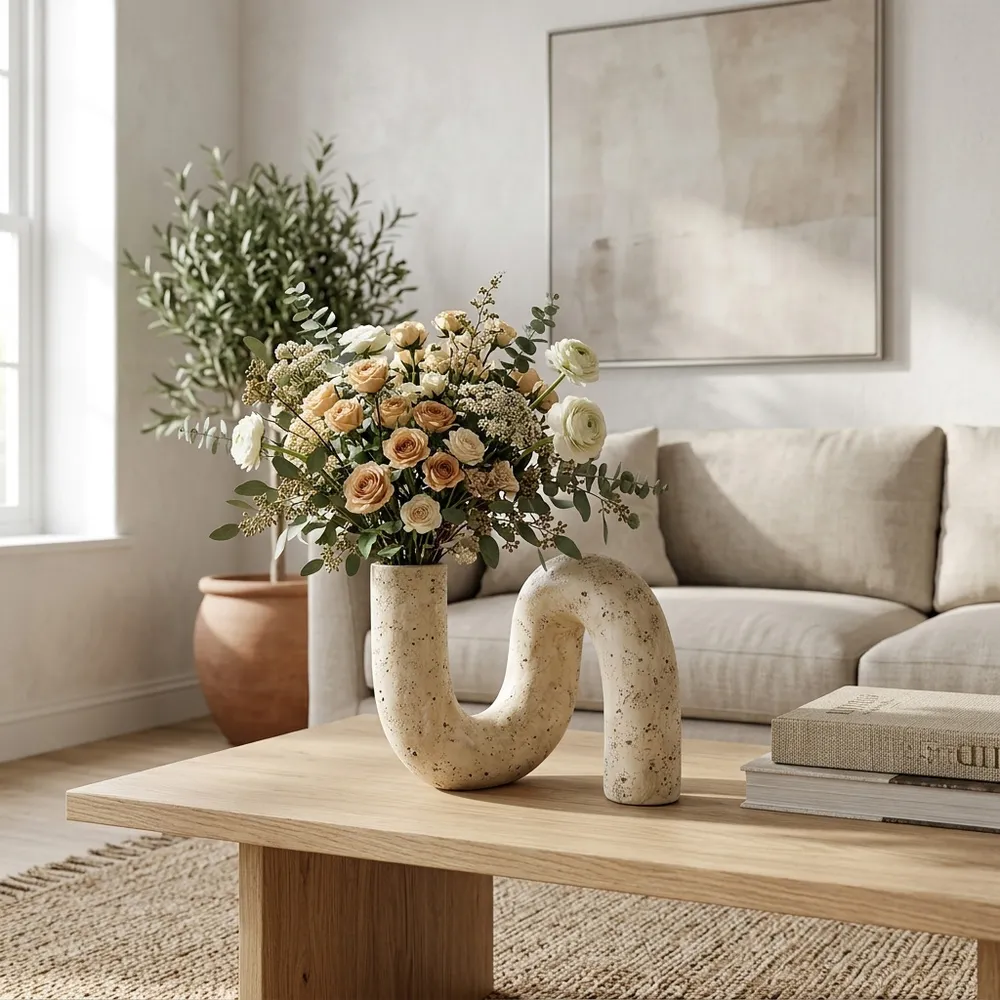 BAIRDWAY IVORY VASE 7 (IN)