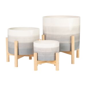 NOLOAK BEIGE PLANTER 14 (IN) 9