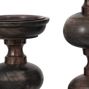 JULIANROSE SET OF 3 BLACK CANDLESTICK 23 (IN) 5