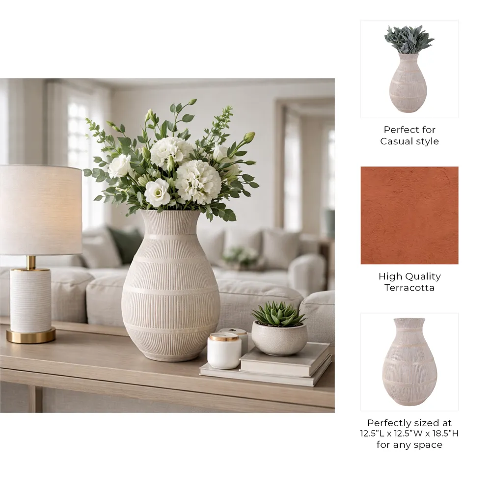 ETHANWIND IVORY VASE 19 (IN)
